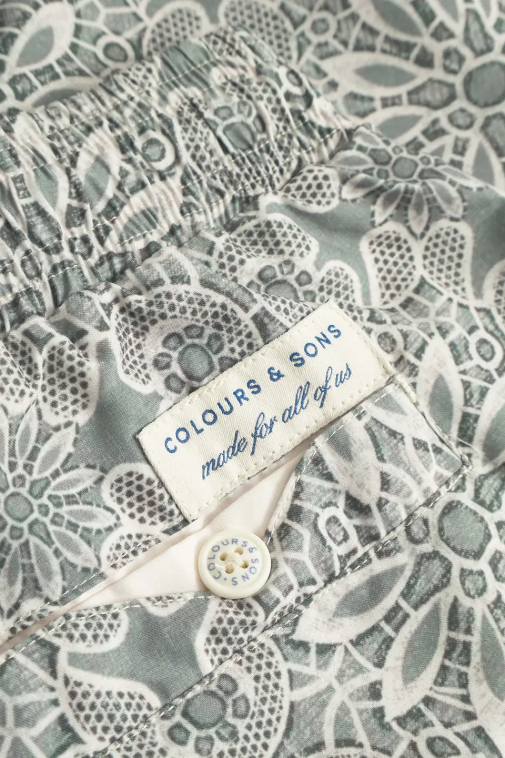 Colours & Sons Badehose Printed - Japanese Tile*Herren Badehosen