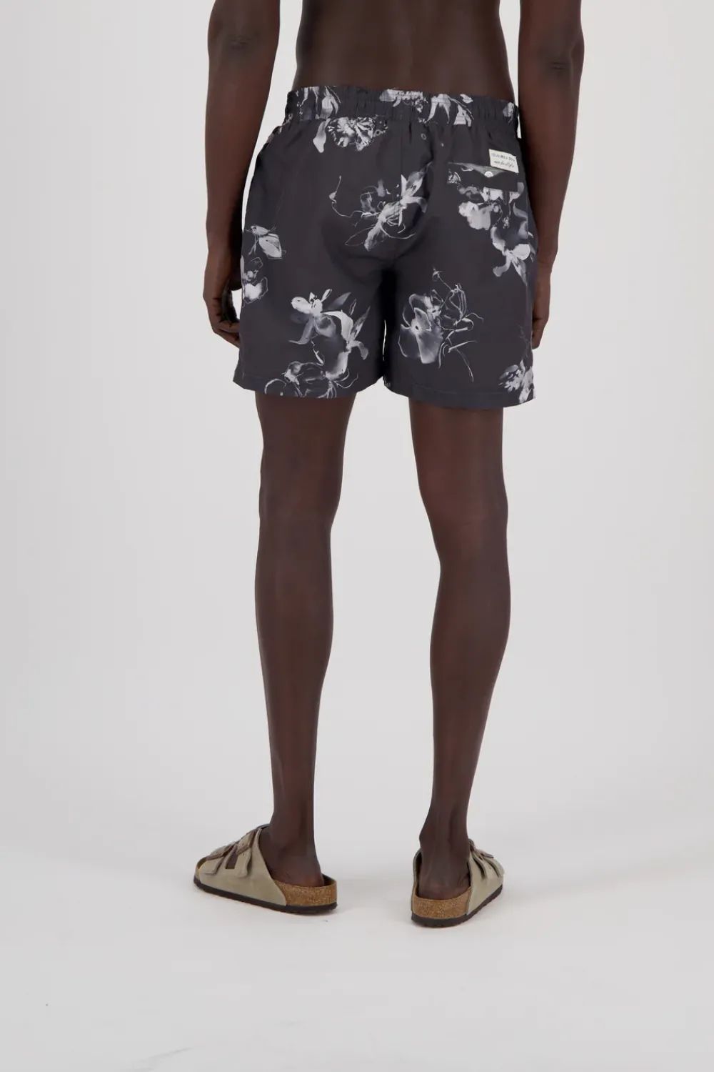 Colours & Sons Badehose Printed - Smoke Black*Herren Badehosen