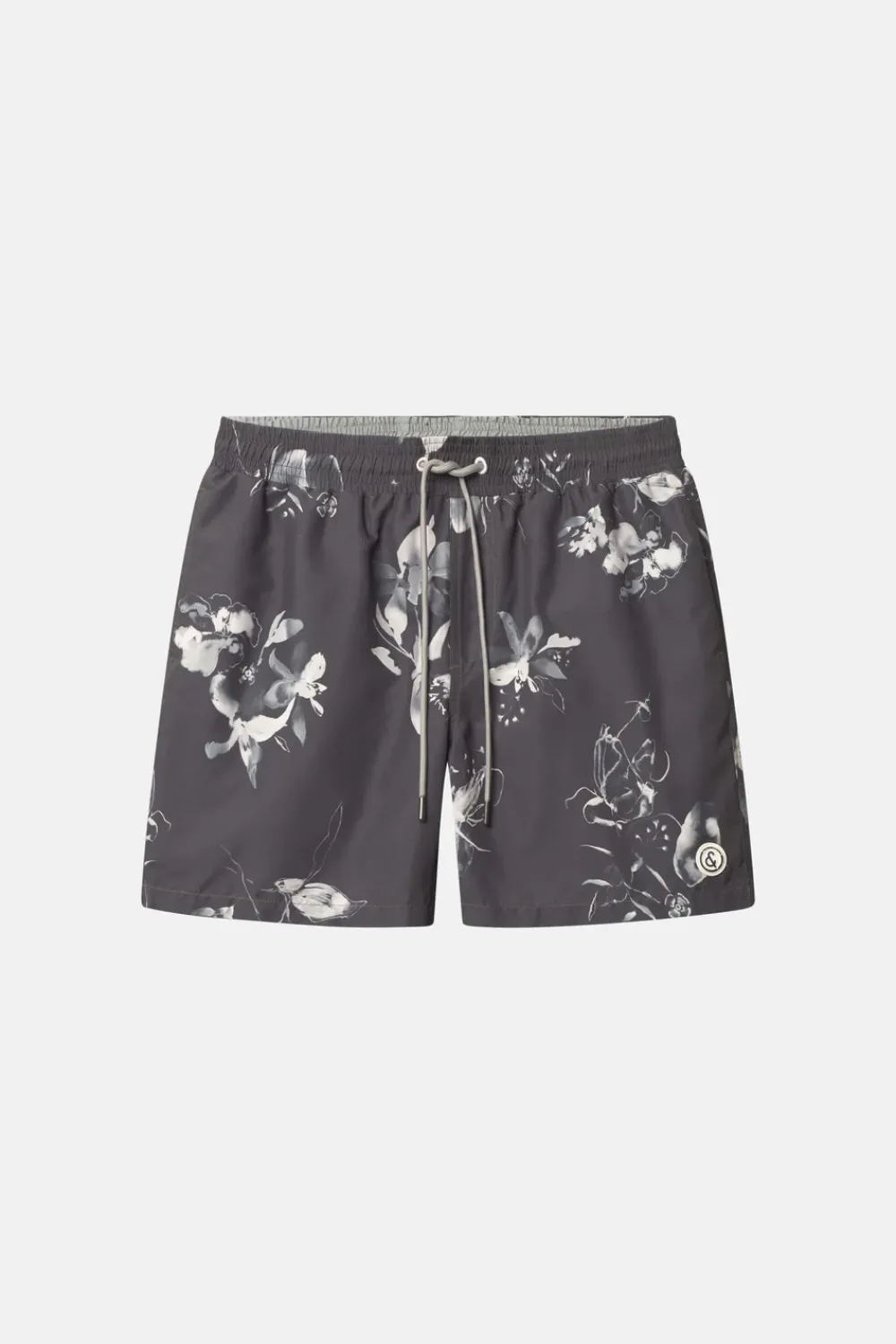 Colours & Sons Badehose Printed - Smoke Black*Herren Badehosen
