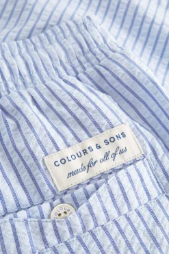 Colours & Sons Badehose Seersucker - Denim Stripes*Herren Badehosen