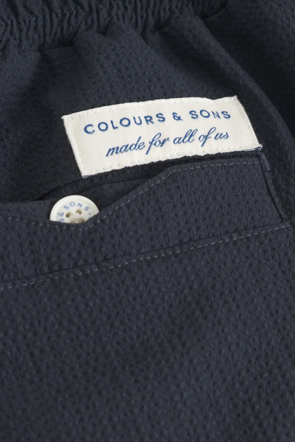 Colours & Sons Badehose Seersucker - Navy*Herren Badehosen