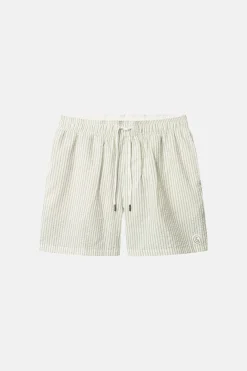 Colours & Sons Badehose Seersucker - Wasabi Stripes*Herren Badehosen