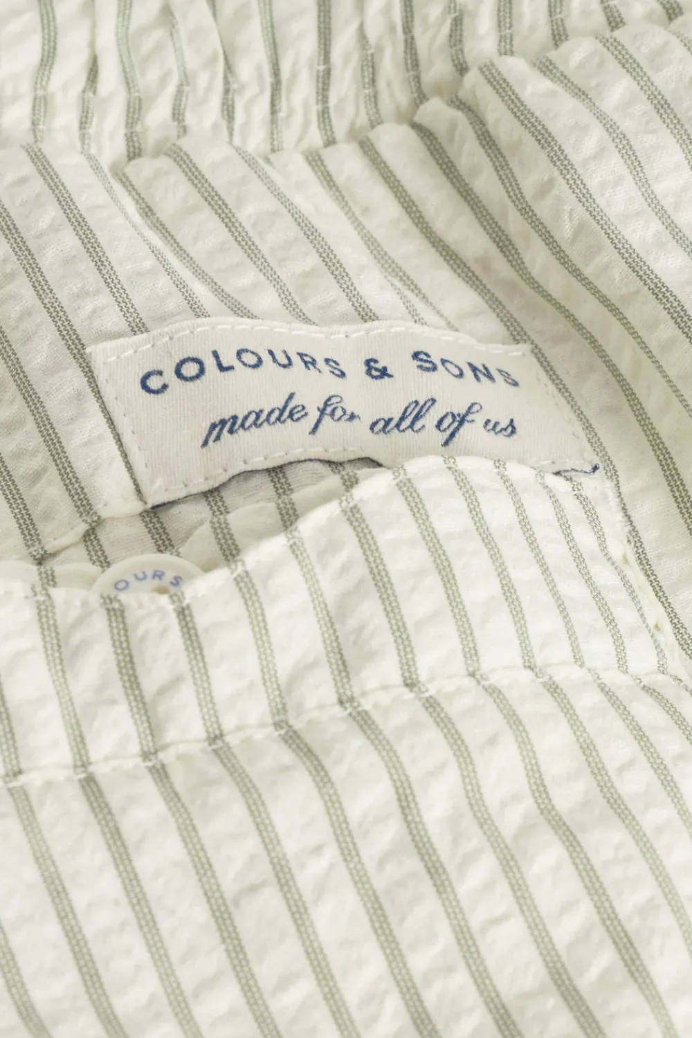 Colours & Sons Badehose Seersucker - Wasabi Stripes*Herren Badehosen