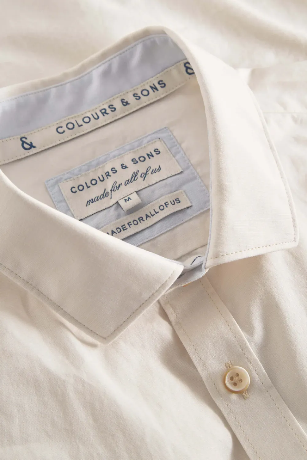 Colours & Sons Basic Hemd Popeline - Offwhite*Herren Hemden|Hemden