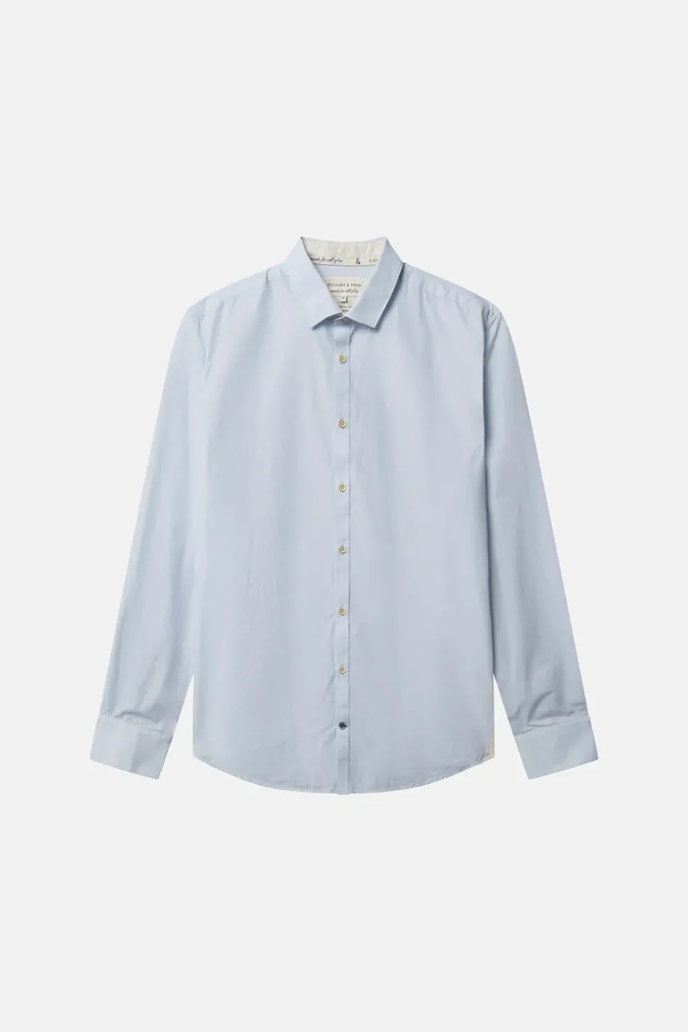 Colours & Sons Basic Hemd Popeline - Sky*Herren Hemden|Hemden