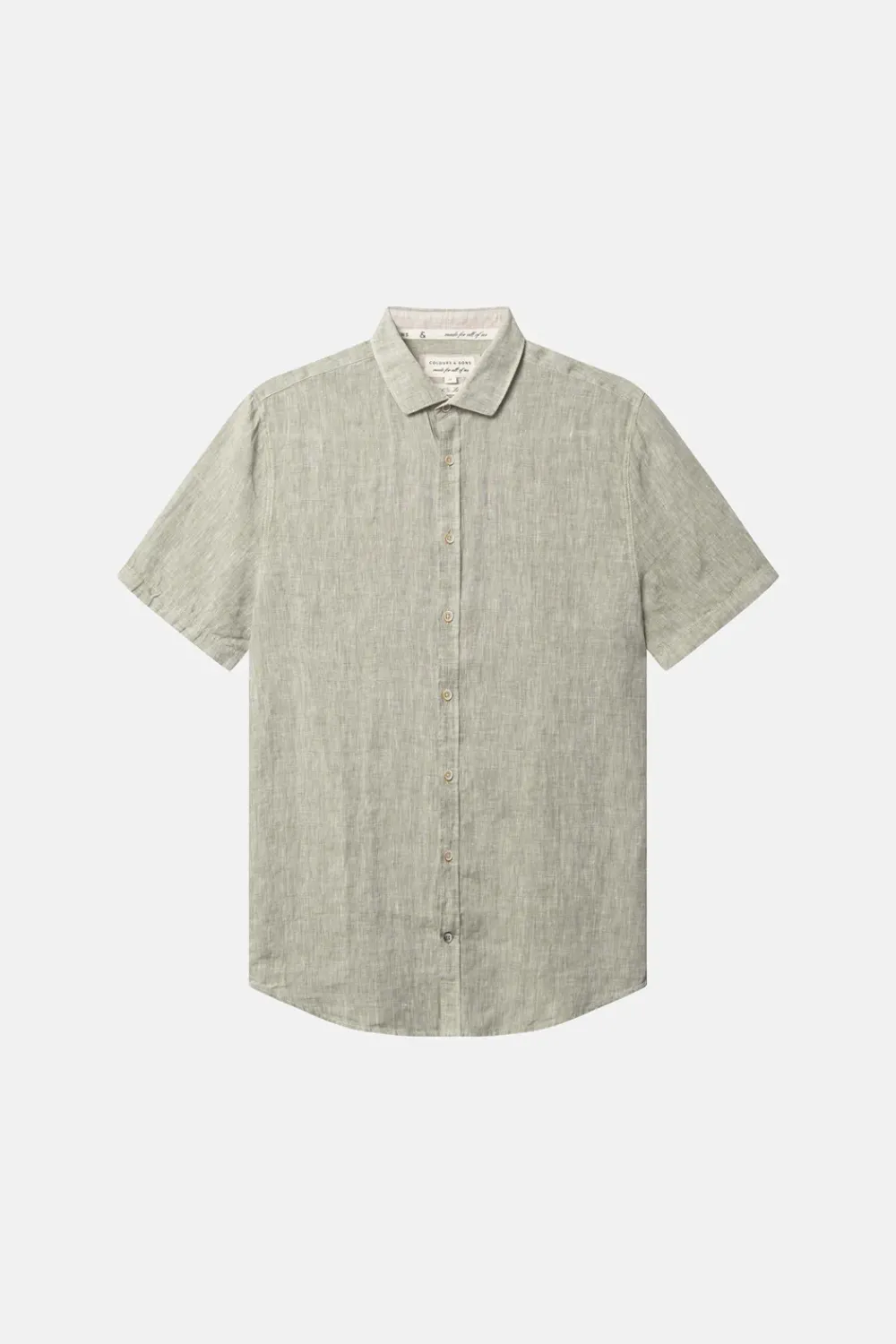Colours & Sons Basic Leinen Hemd - Olive*Herren Hemden