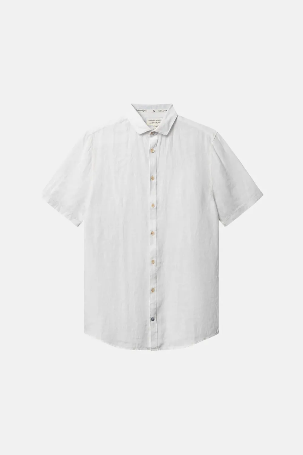 Colours & Sons Basic Leinen Hemd - White*Herren Hemden