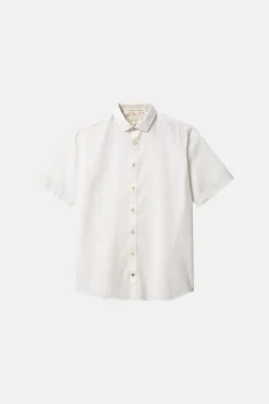 Colours & Sons Basic Leinen Hemd Kurzarm - White*Herren Hemden