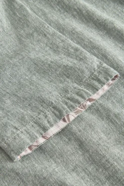 Colours & Sons Basic Leinen Hemd Kurzarm - Sage*Herren Hemden