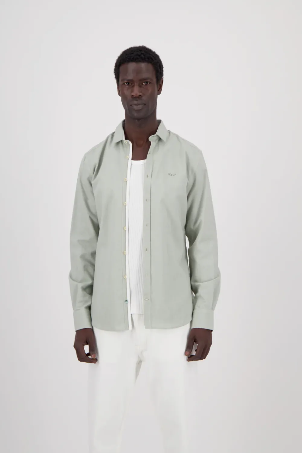 Colours & Sons Basic Oxford Hemd - Matcha*Herren Hemden|Hemden