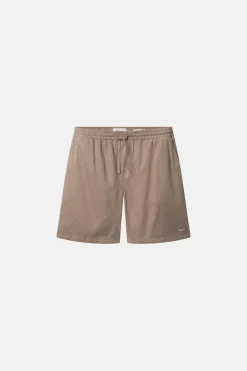 Colours & Sons Basic Shorts Leinen Blend - Sepia*Herren Shorts