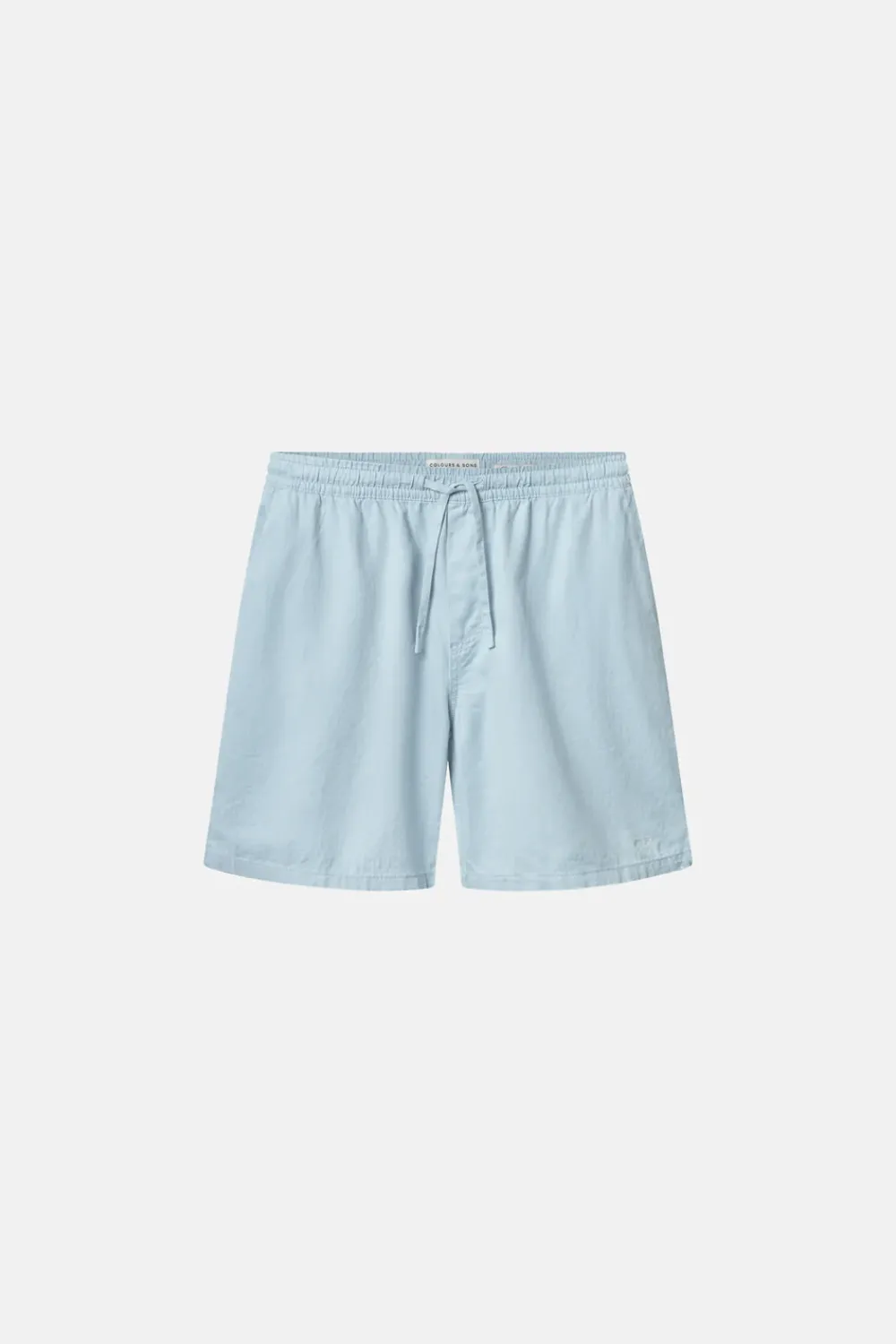 Colours & Sons Basic Shorts Leinen Blend - Vintage Blue*Herren Shorts