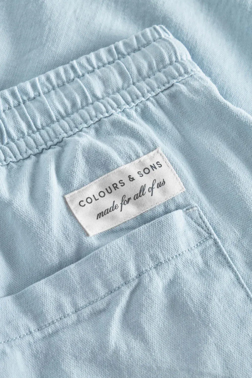 Colours & Sons Basic Shorts Leinen Blend - Vintage Blue*Herren Shorts