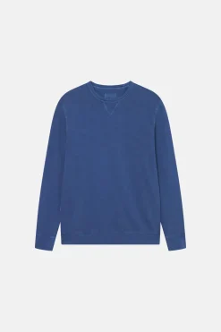 Colours & Sons Basic Sweatshirt-washed - Royal*Herren Sweatshirts