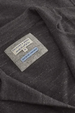 Colours & Sons Blazer Slub - Anthracite*Herren Pullover