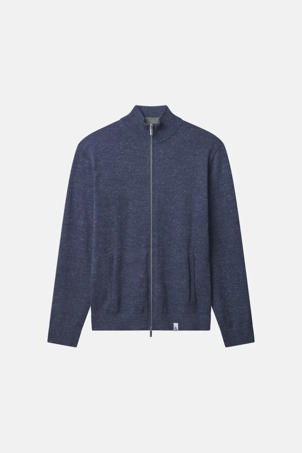 Colours & Sons Cardigan Silk-Blend - Navy*Herren Pullover