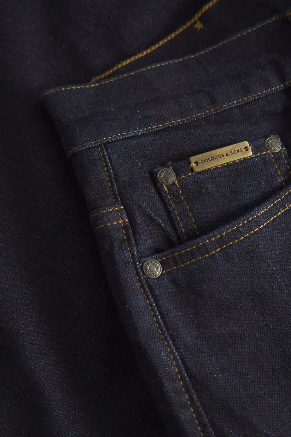 Colours & Sons Denim Cropped Stretch - Raw Denim*Herren Jeans|Hosen & Jeans