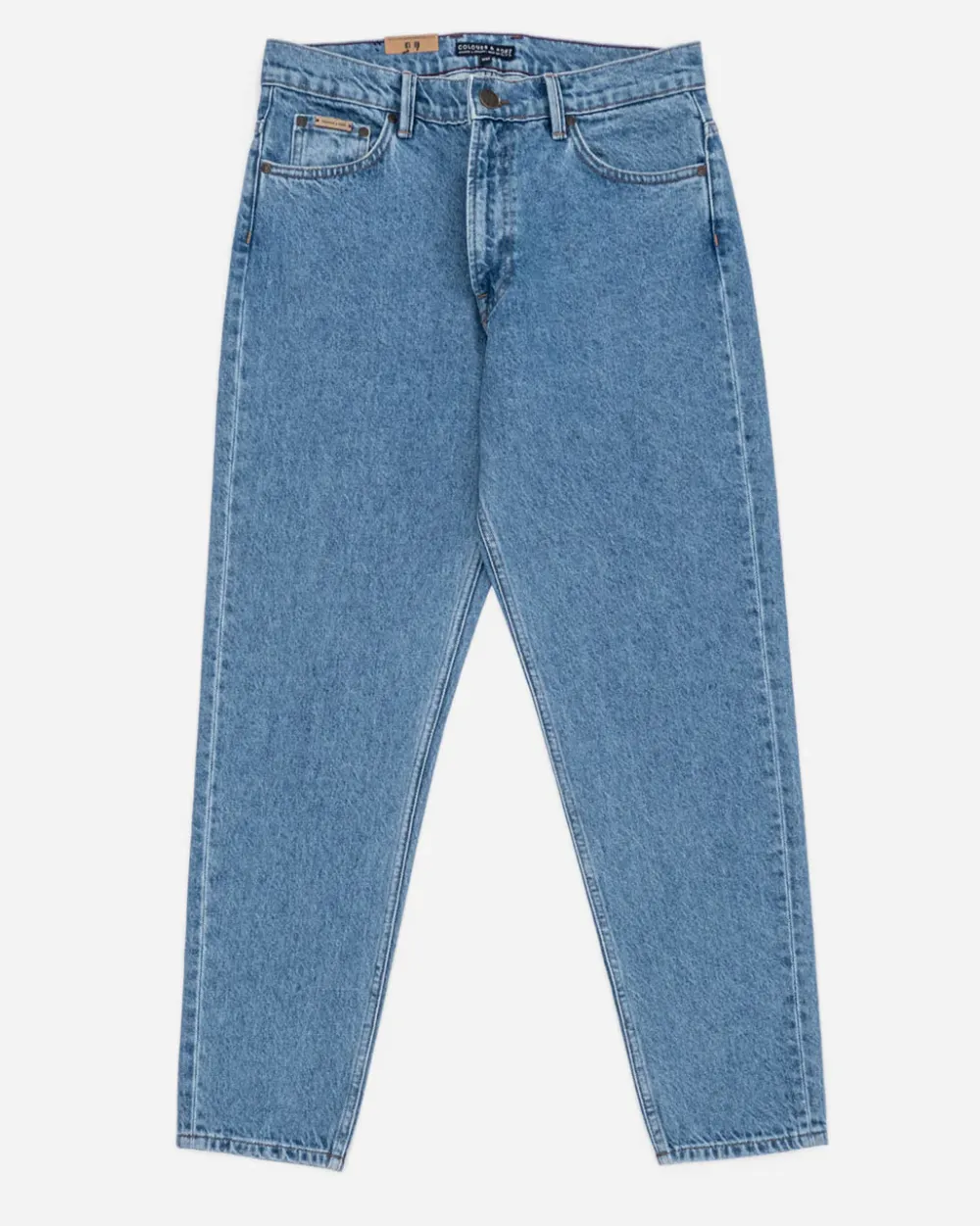 Colours & Sons Denim Cropped Stretch - Washed Blue*Herren Jeans