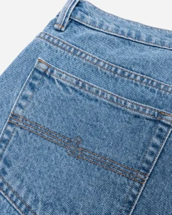 Colours & Sons Denim Cropped Stretch - Washed Blue*Herren Jeans