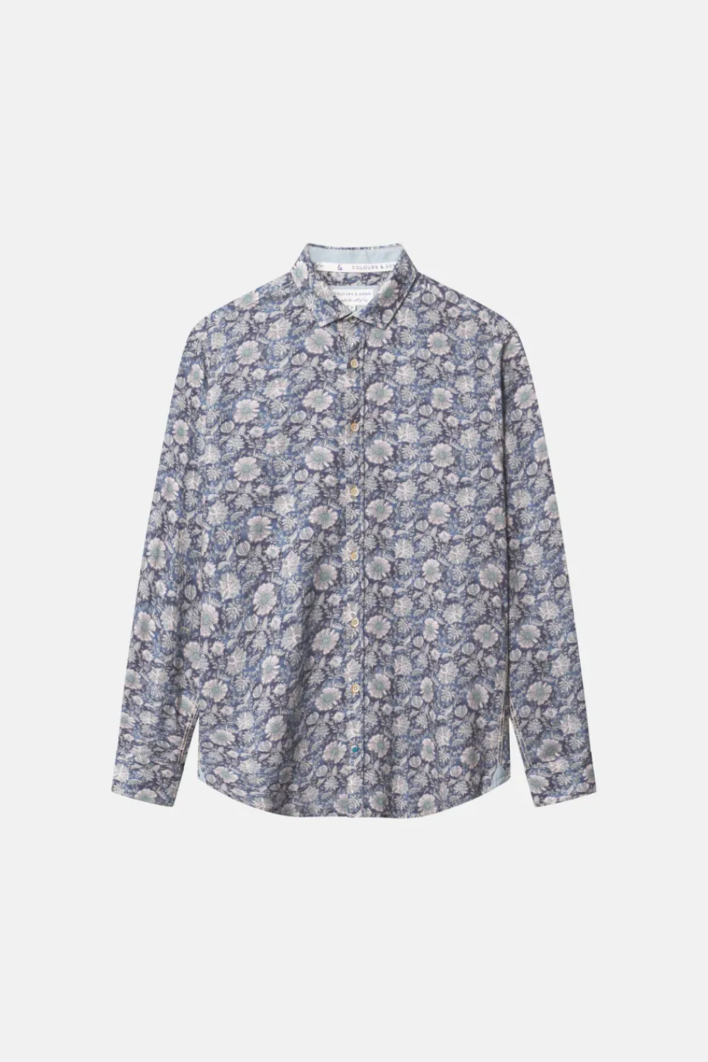 Colours & Sons Hemd gemuster - Fuji Flowers*Herren Hemden