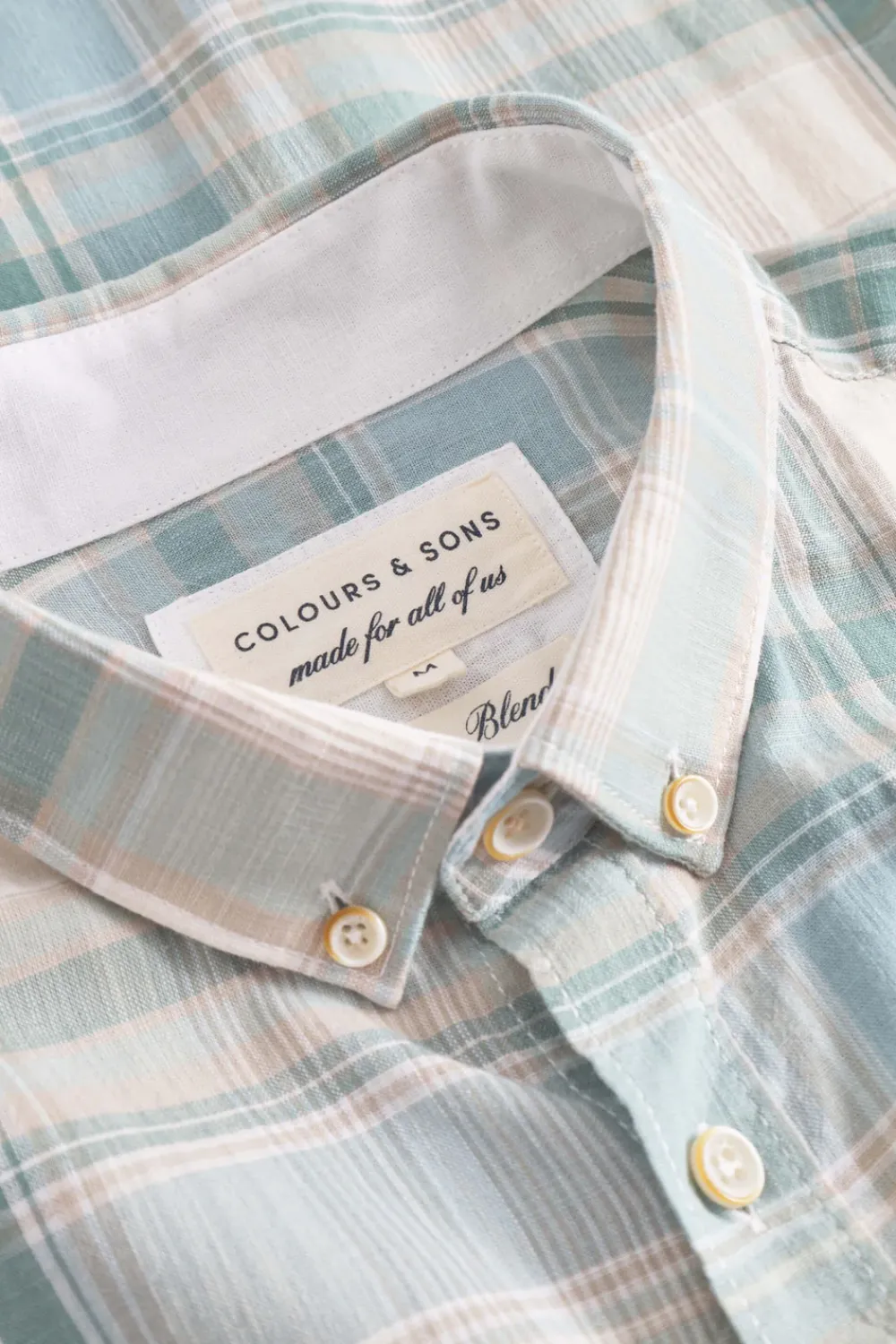 Colours & Sons Hemd gemustert - Kimono Check*Herren Hemden