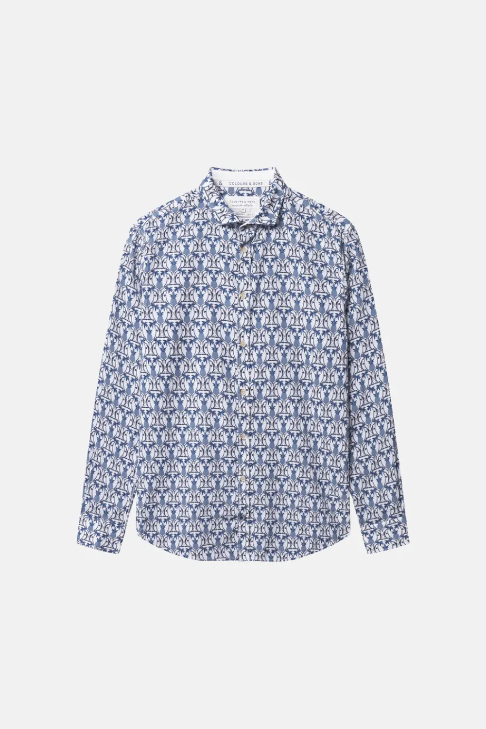 Colours & Sons Hemd gemustert - Pineapples*Herren Hemden
