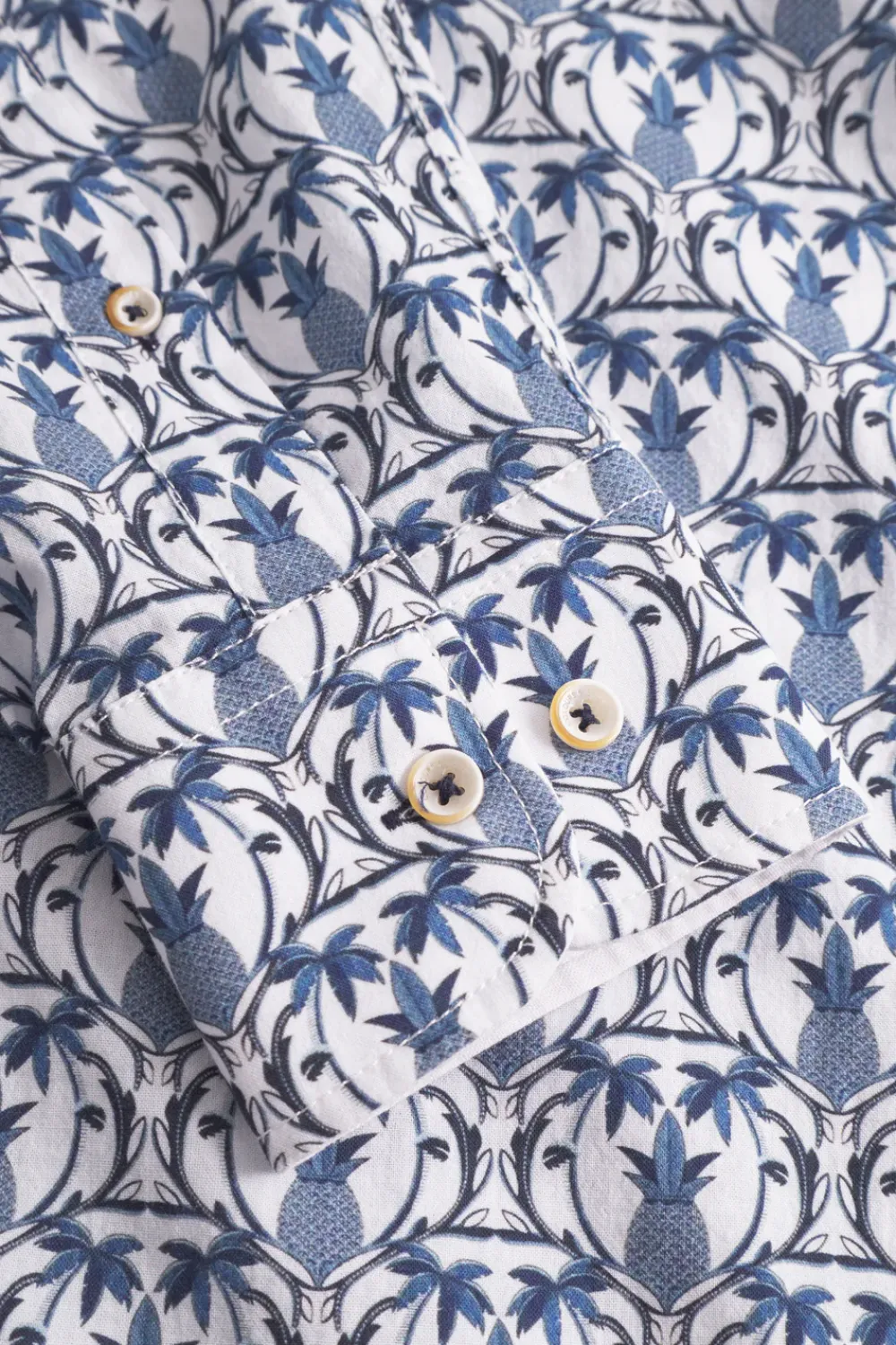 Colours & Sons Hemd gemustert - Pineapples*Herren Hemden