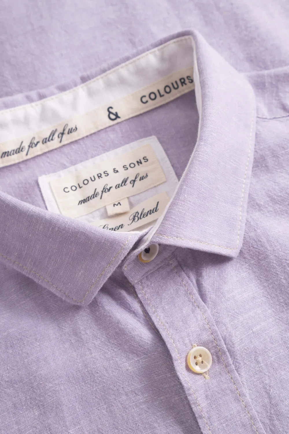 Colours & Sons Hemd Leinen Blend - Orchid*Herren Hemden