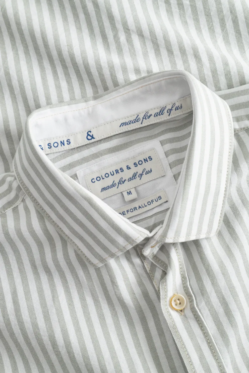Colours & Sons Hemd Oxford Stripes - Matcha Stripes*Herren Hemden|Hemden