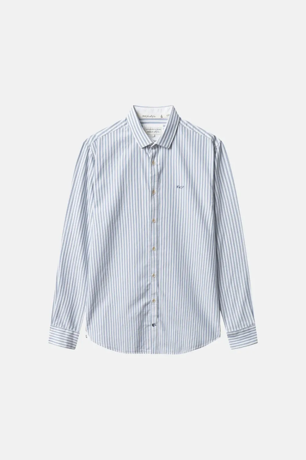 Colours & Sons Hemd Oxford Stripes - Sky Stripes*Herren Hemden|Hemden