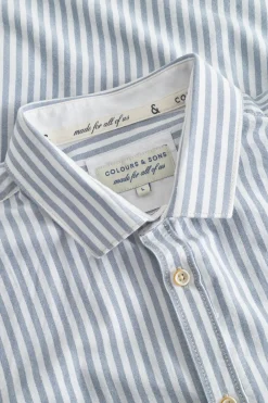 Colours & Sons Hemd Oxford Stripes - Sky Stripes*Herren Hemden|Hemden