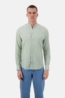 Colours & Sons Hemd Pin-Stripes - Pistachio Stripes*Herren Hemden