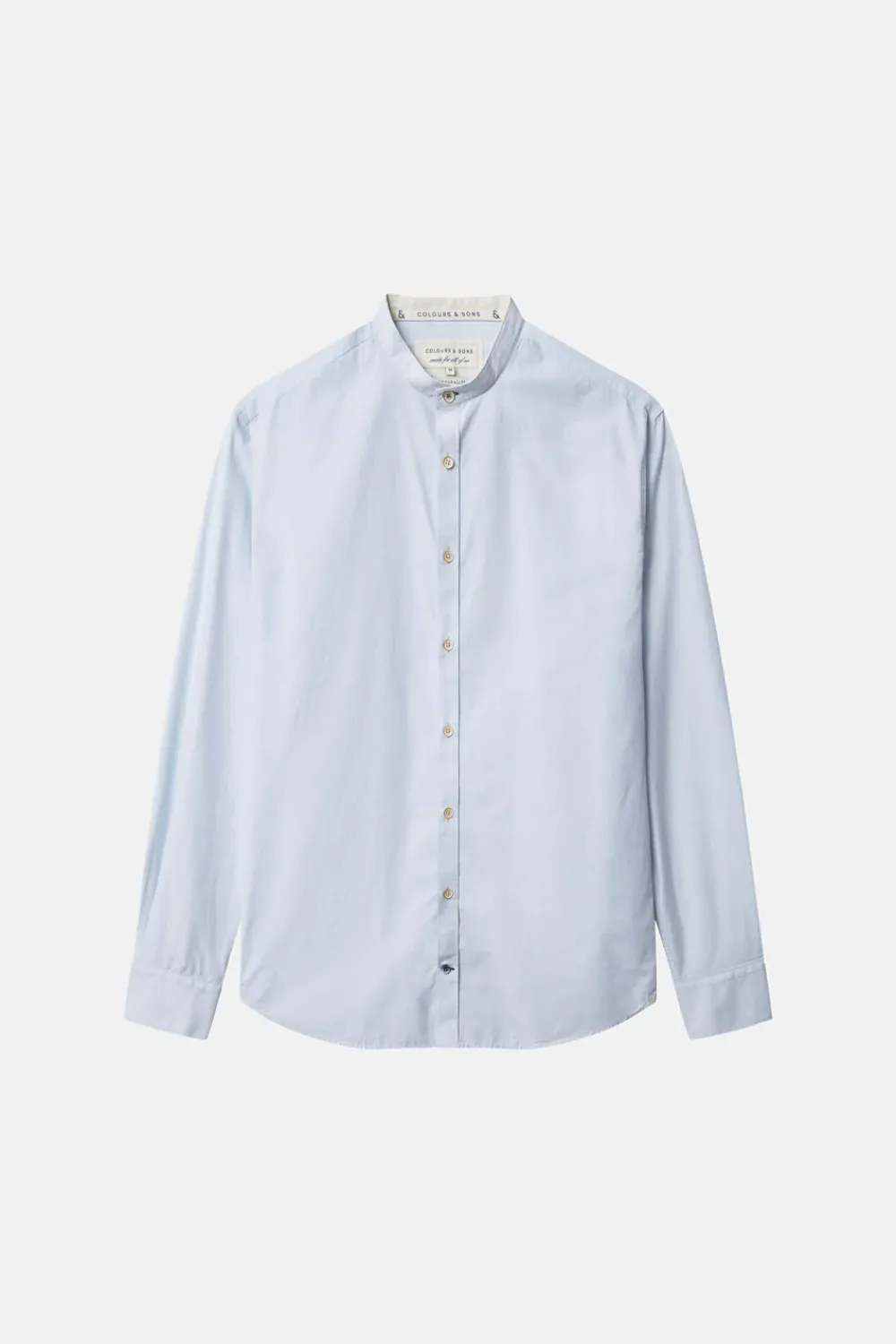 Colours & Sons Hemd Stehkragen - Sky*Herren Hemden