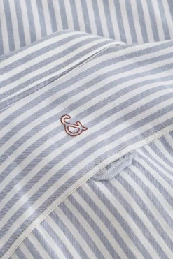 Colours & Sons Hemd Twill Basic - Lake Stripes*Herren Hemden|Hemden
