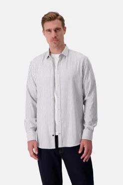 Colours & Sons Hemd Twill Basic - Silver Stripes*Herren Hemden|Hemden