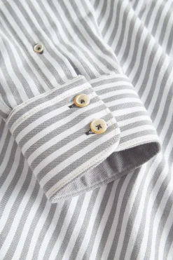 Colours & Sons Hemd Twill Basic - Silver Stripes*Herren Hemden|Hemden
