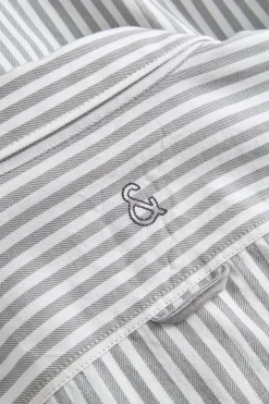 Colours & Sons Hemd Twill Basic - Silver Stripes*Herren Hemden|Hemden