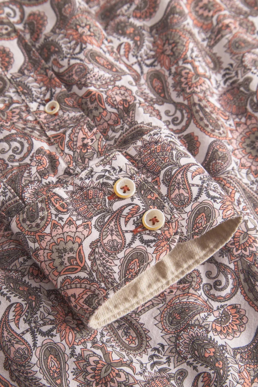 Colours & Sons Hemd-gemustert - Mezcal Paisley*Herren Hemden