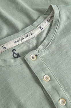 Colours & Sons Henley - Slub - Lime*Herren T-Shirts & Polos|Longsleeves