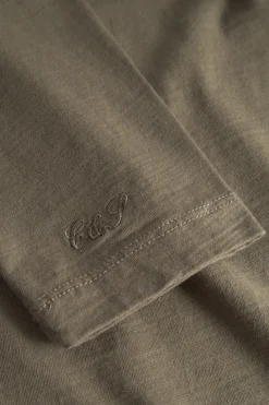 Colours & Sons Henley Shirt Slub - Olive*Herren T-Shirts & Polos|Longsleeves