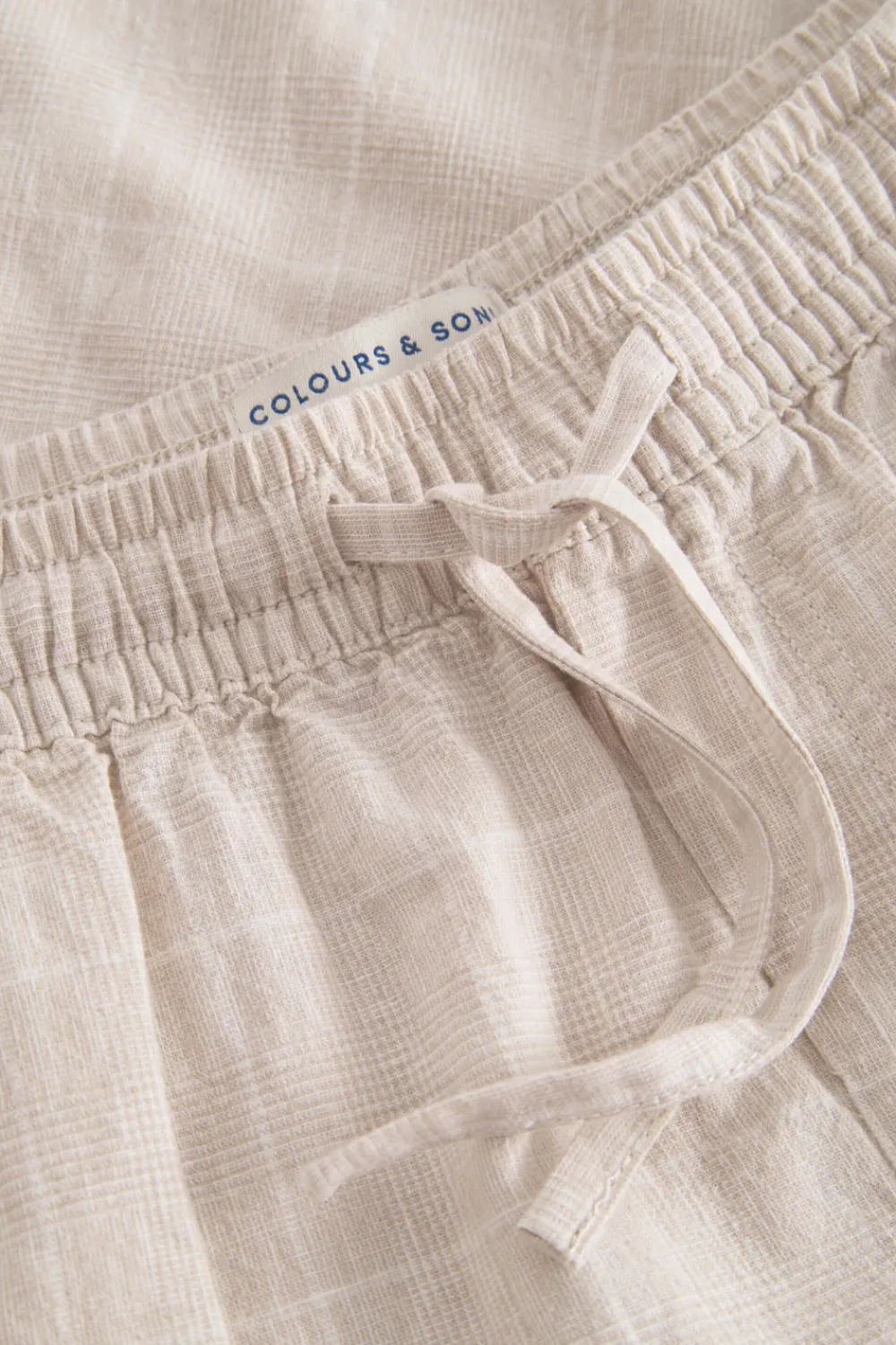Colours & Sons Hose Leinen Blend - Tent Check*Herren Hosen