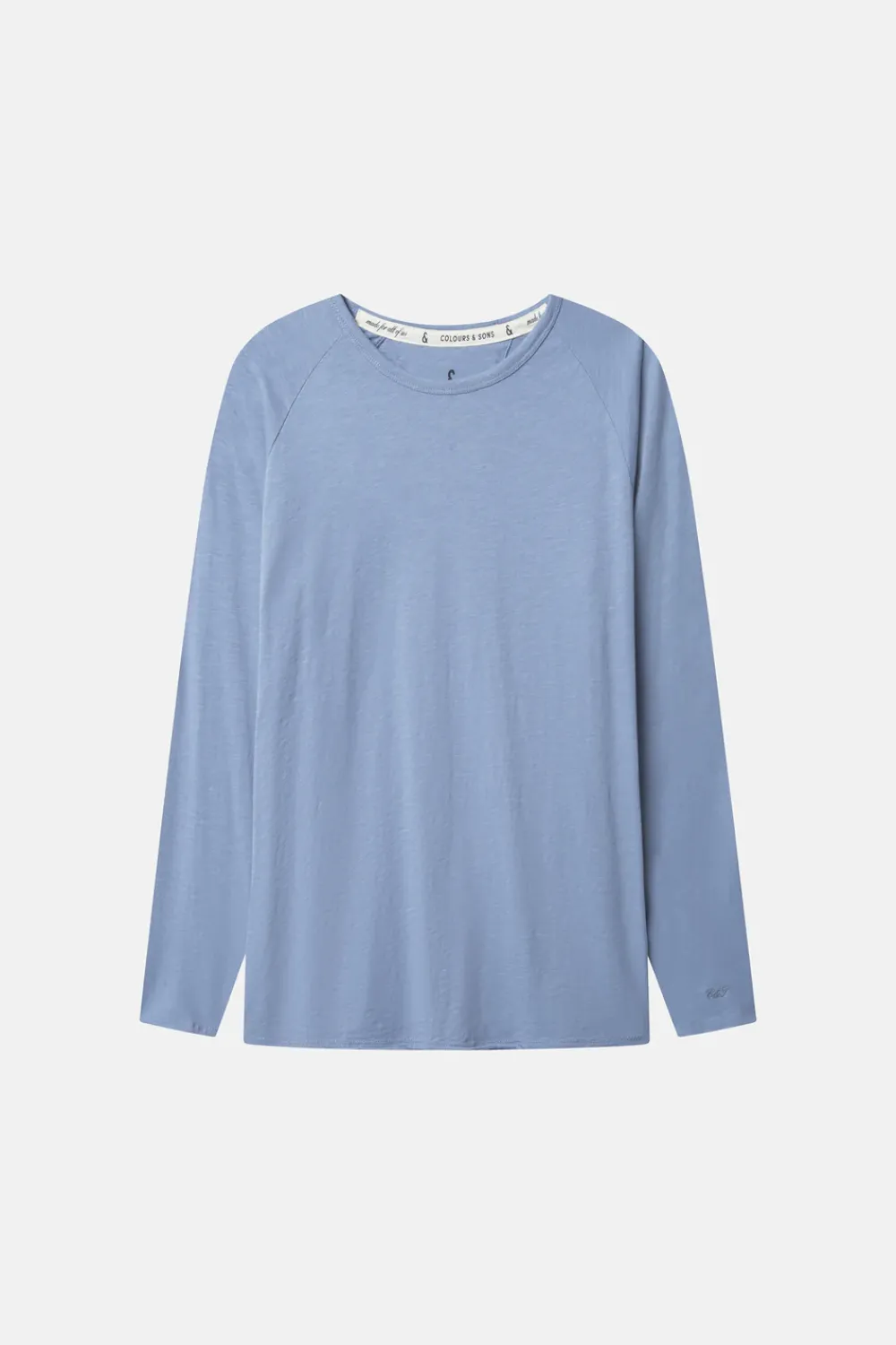Colours & Sons Longsleeve Slub - Denim*Herren T-Shirts & Polos|Longsleeves