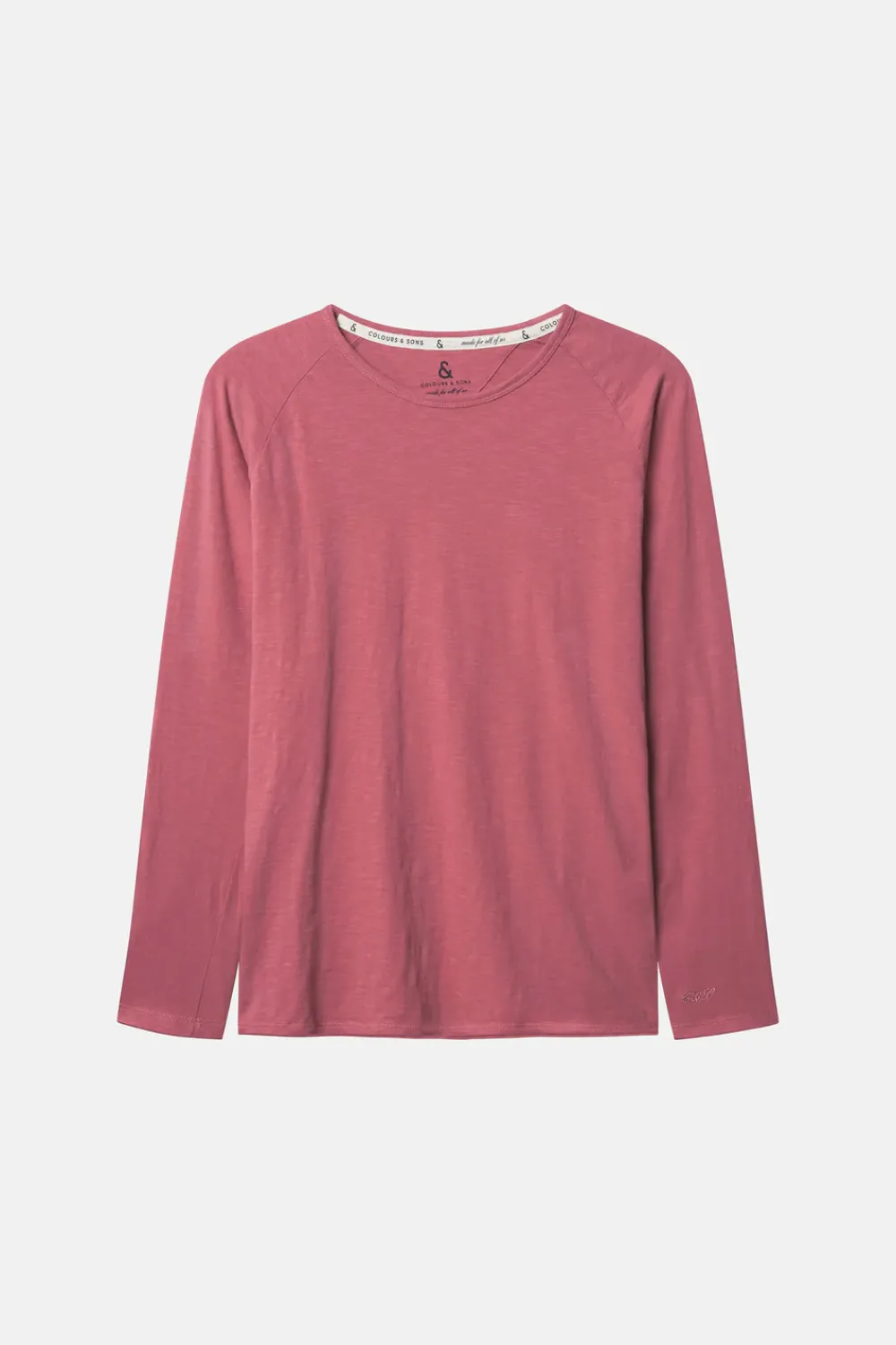 Colours & Sons Longsleeve Slub - Mauve*Herren T-Shirts & Polos|Longsleeves