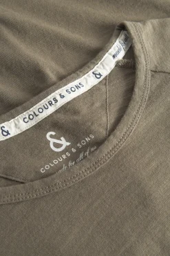 Colours & Sons Longsleeve Slub - Olive*Herren T-Shirts & Polos|Longsleeves