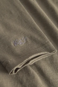 Colours & Sons Longsleeve Slub - Olive*Herren T-Shirts & Polos|Longsleeves