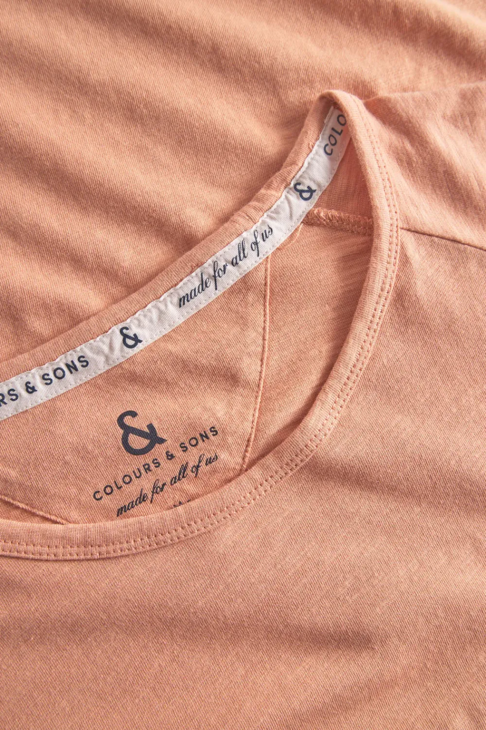 Colours & Sons Longsleeve Slub - Peach*Herren T-Shirts & Polos|Longsleeves