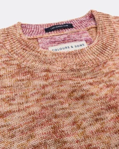 Colours & Sons Mouliné Pullover - Sand Combo*Herren Pullover