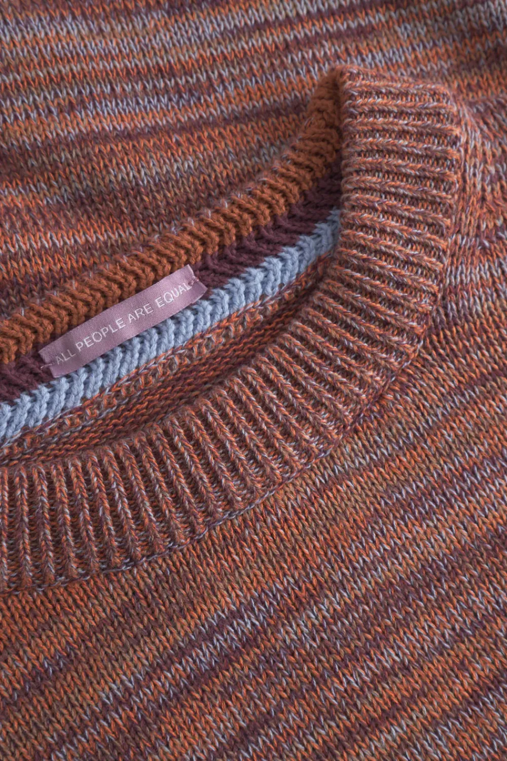 Colours & Sons Mouline Pullover - Merlot Mouliné*Herren Pullover