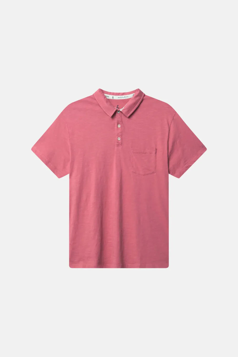 Colours & Sons Polo - Slub - Mauve*Herren T-Shirts & Polos|T-Shirts & Polos