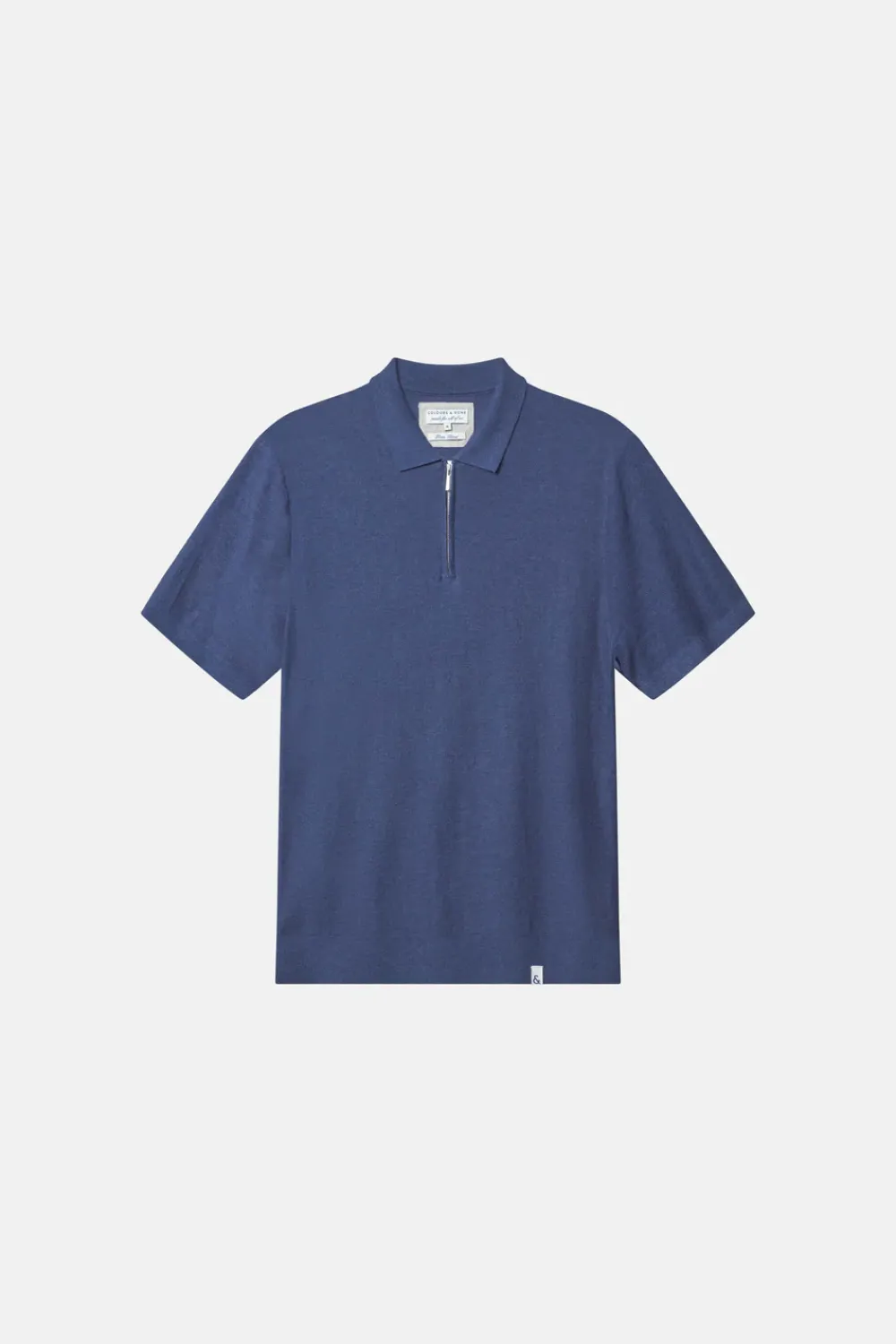 Colours & Sons Polo Leinen Blend - Navy*Herren T-Shirts & Polos